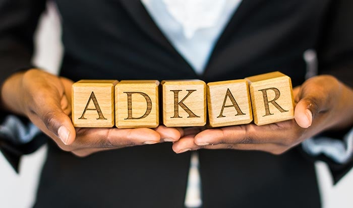 Blocks spelling ADKAR